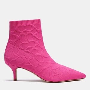 Coach Jade Bootie- pink size 6 SOLD OUT ONLINE